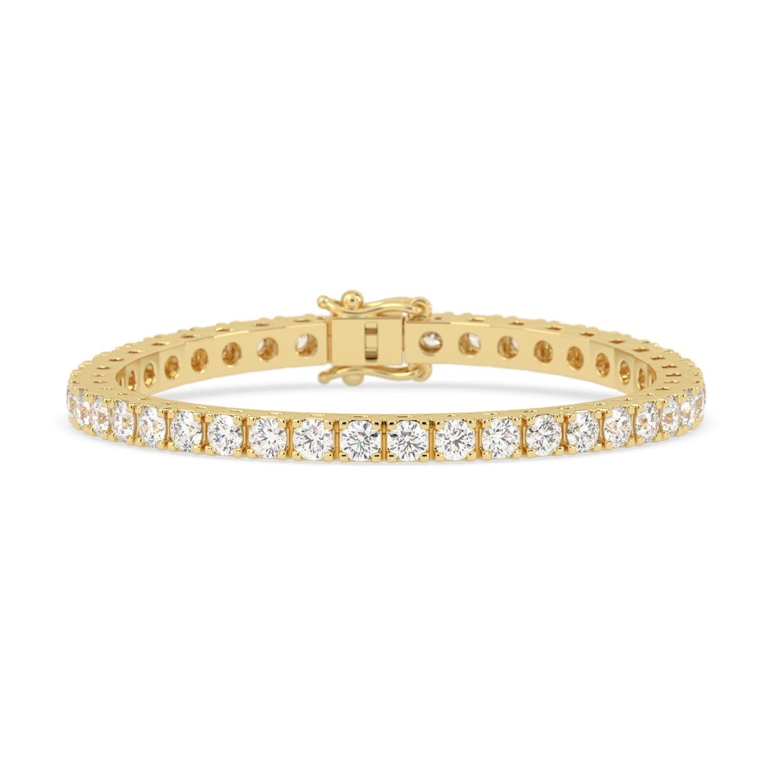 10 CTW Round Cut Lab Grown Diamond Tennis Bracelet