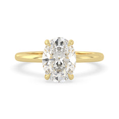 OctaPearl 2 ct Oval Cut Lab Grown Diamond Solitaire Engagement Ring