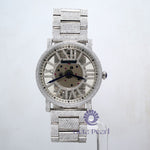 Moissanite Skeleton Self Winding Luxurious Automatic Mechanical Wrist Watch