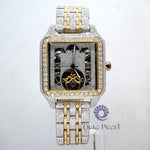 Automatic Movement Round VVS Moissanite Iced Out Hip Hop Watch