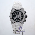 Round Moissanite Multi Dial Chronograph Watch For Men