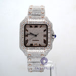 Square Dial Moissanite Hip Hop Iced Out Watch For Men