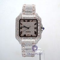 Square Dial Moissanite Hip Hop Iced Out Watch For Men