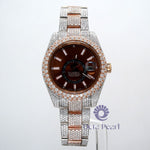 Hip Hop Luxury Full Iced Out Round Moissanite Watch For Rappers