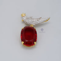 red BROOCH