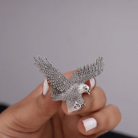 gift for bird lover
American eagle pin
detailed eagle brooch
