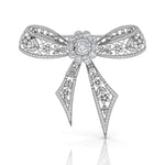 Lace Motif Moissanite Brooch For Women's