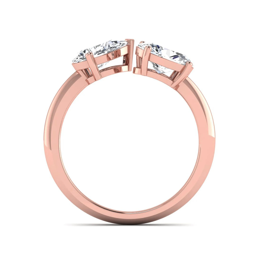 OctaPearl Pear & Oval Lab Grown Diamond Toi et Moi Ring