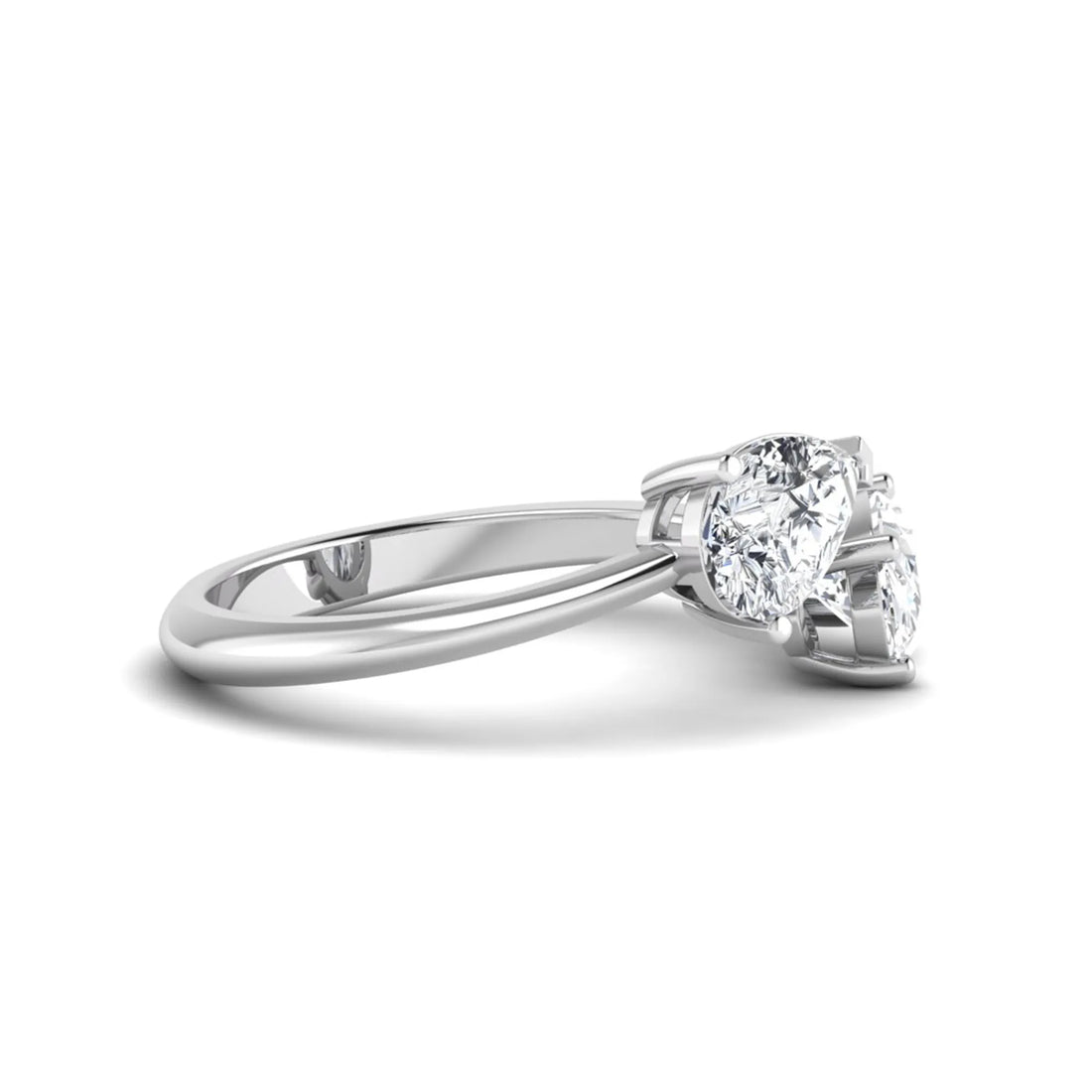 OctaPearl Pear & Oval Lab Grown Diamond Toi et Moi Ring