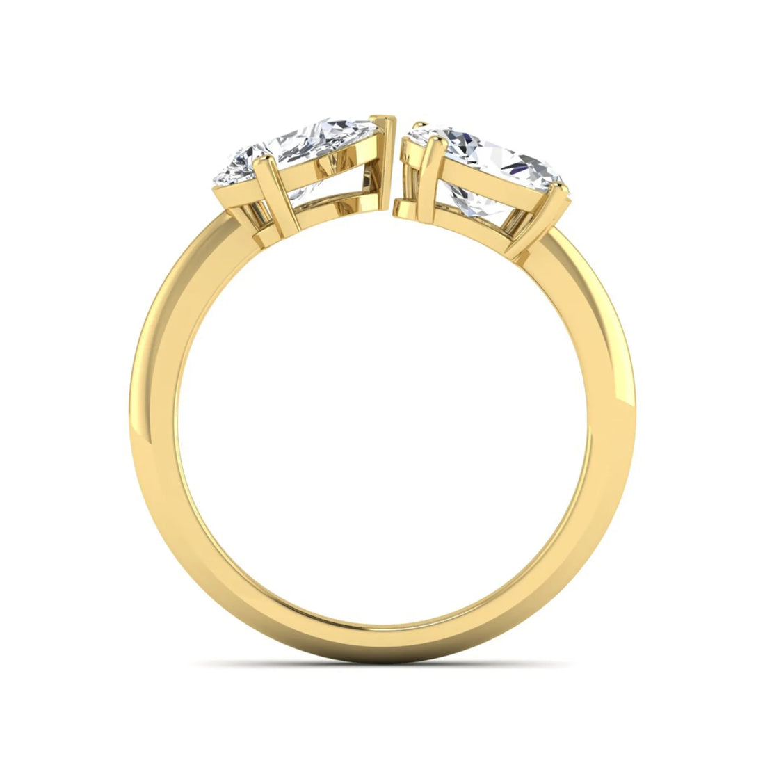 OctaPearl Pear & Oval Lab Grown Diamond Toi et Moi Ring