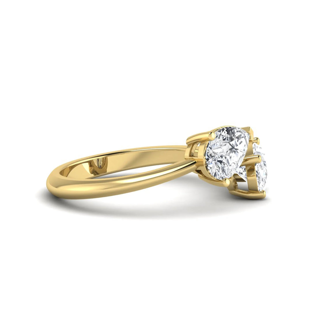OctaPearl Pear & Oval Lab Grown Diamond Toi et Moi Ring
