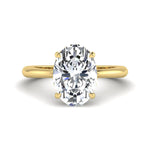 4.00 ct IGI Certified Oval Cut Lab grown Diamond Engagement Ring