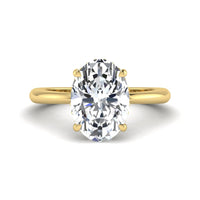 4.00 ct IGI Certified Oval Cut Lab grown Diamond Engagement Ring