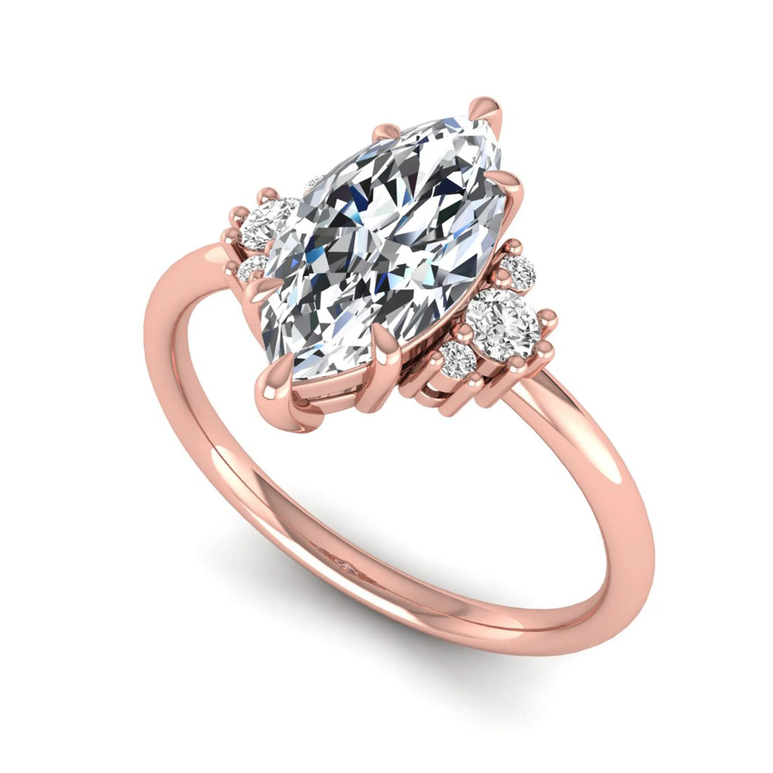 OctaPearl 1.5 ct Marquise Cut Lab Grown Diamond Engagement Ring
