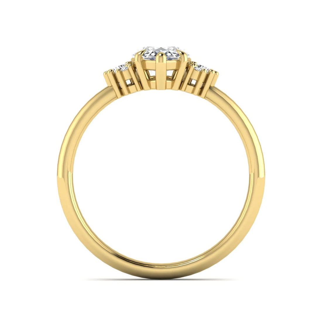 OctaPearl 1.5 ct Marquise Cut Lab Grown Diamond Engagement Ring