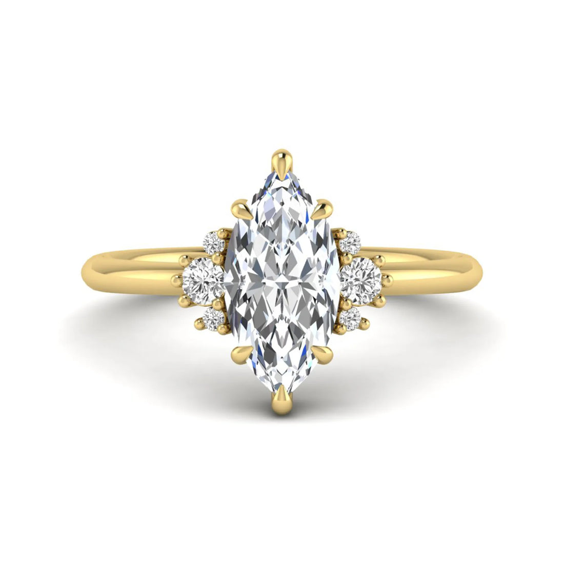 OctaPearl 1.5 ct Marquise Cut Lab Grown Diamond Engagement Ring