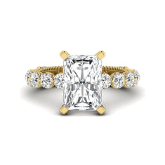OctaPearl 4 ct Radiant Cut Prong Set Lab Grown Diamond Engagement Ring