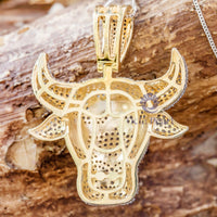 Moissanite Men’s Chicago Bulls Animal Zodiac Inspire Pendant