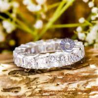 Princess Cut Full Eternity Band For Women