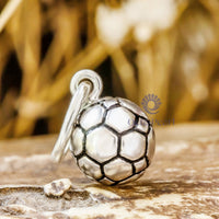 Soccer Playing Game Men’s FOOT BALL 925 Silver Without Chain Handmade Pendant