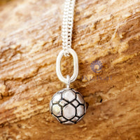 Soccer Playing Game Men’s FOOT BALL 925 Silver Without Chain Handmade Pendant