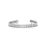 Diamond bracelet on a white background