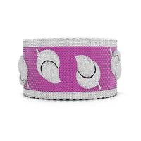 Leaf Inspire Bangle Bracelet For Party Wear In 925 Silver