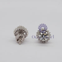 Unique Moissanite Stud Earrings