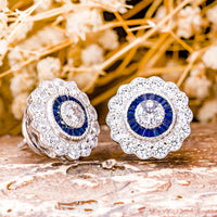 blue stud earrings