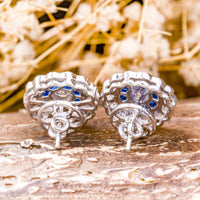 blue stud earrings