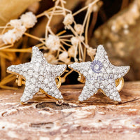 women star gold earrings