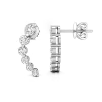 Single Prong Stud Earrings