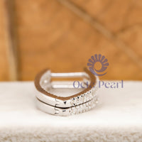 Round Cut Moissanite Inside Outside 