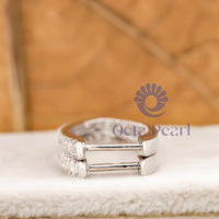 Round Cut Moissanite Inside Outside 