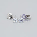 Classic & Elegant Solitaire Stud Round Moissanite