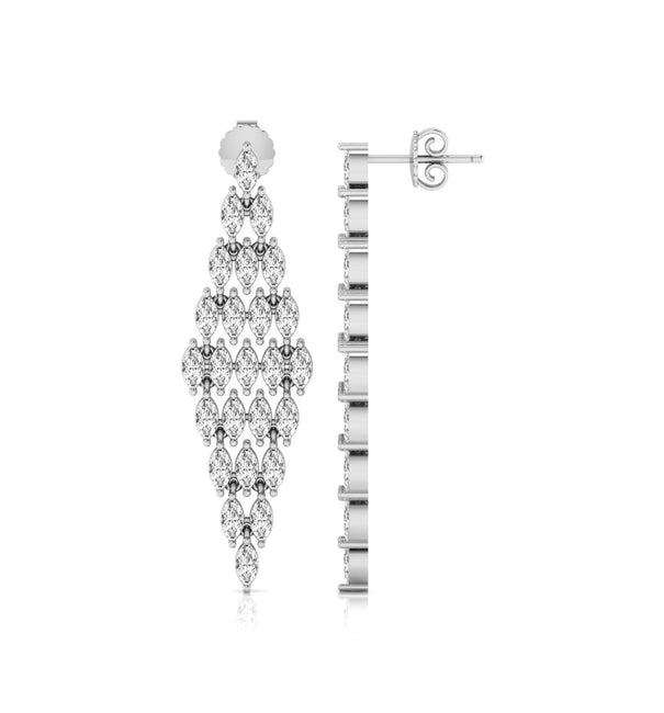 Marquise Cut CZ Stone Party Wear Or Wedding Gift Drop Dangle Earring