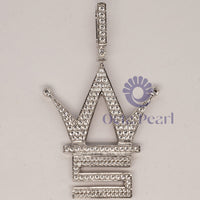 Round Cut Moissanite World Star Hip Hop Pendant For Men