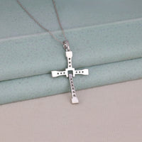 Iced Out Moissanite Cross Pendant Necklace for Men & Women