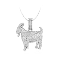 Round Moissanite Greatest Of All Time GOAT Pendant