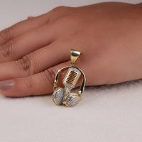 microphone and headphone charm