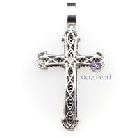 Black Diamond Cross Pendant