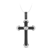 Black Diamond Cross Pendant