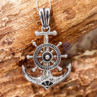 Men’s Nautical Marine Anchor With Compass Without Chain Handmade Pendant