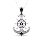 Men's Nautical Marine Anchor With Compass Without Chain Handmade Pendant