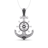 Men's Nautical Marine Anchor With Compass Without Chain Handmade Pendant