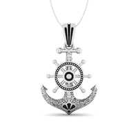 Men's Nautical Marine Anchor With Compass Without Chain Handmade Pendant
