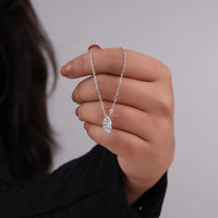 marquise Moissanite necklace