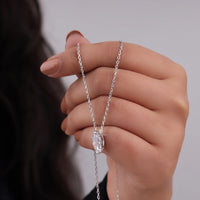 solitaire Moissanite pendant