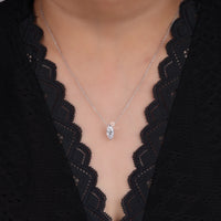 Moissanite solitaire necklace