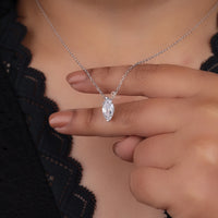 marquise cut Moissanite pendant